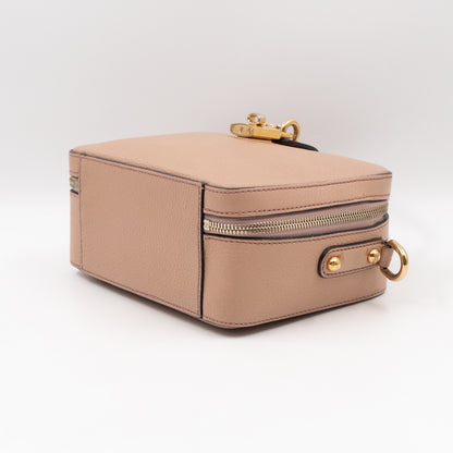 Rosaria Shoulder Bag Light Pink Drummed Leather