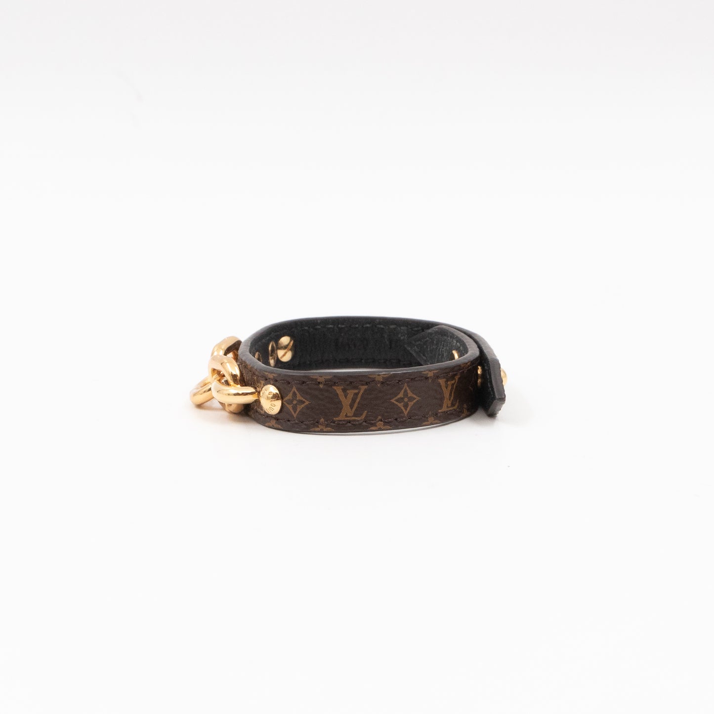 Twist The Chain Leather Bracelet Monogram