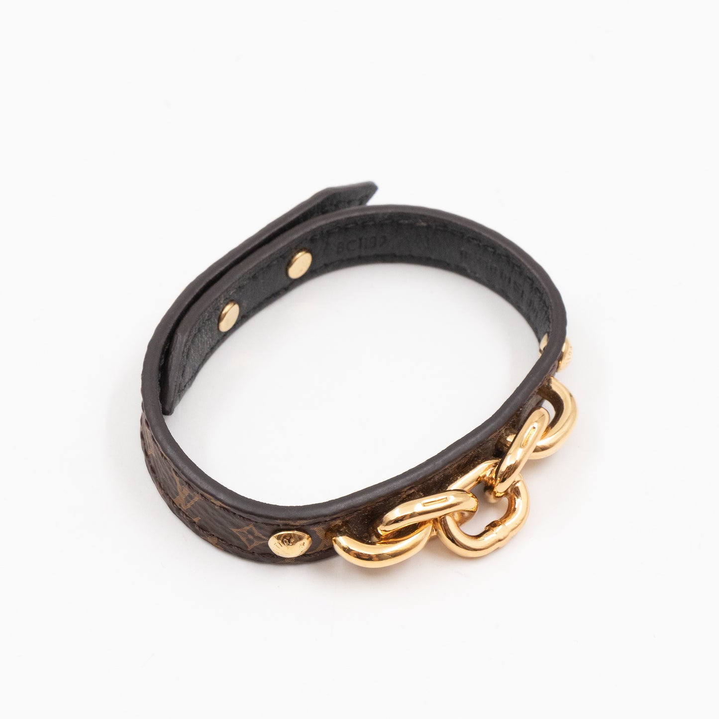 Twist The Chain Leather Bracelet Monogram