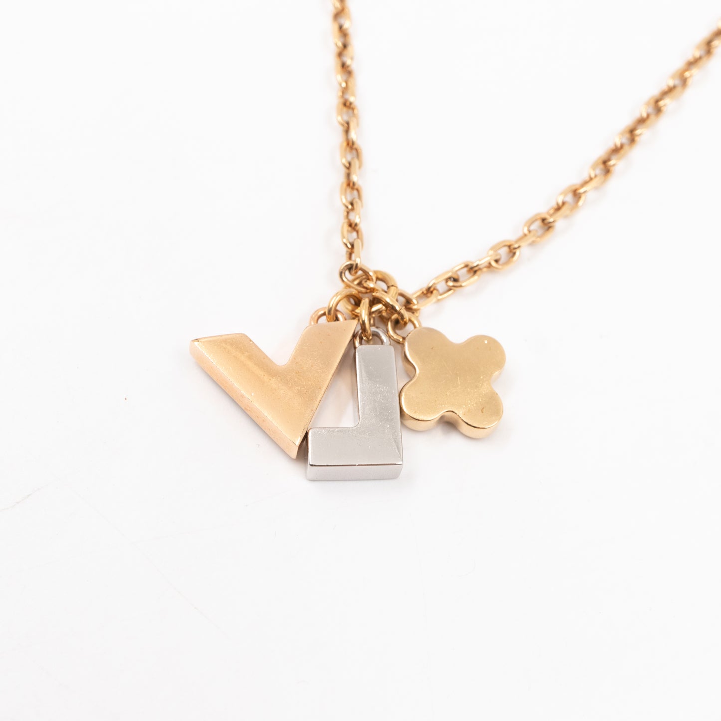 Love Letters Pendant Gold Necklace