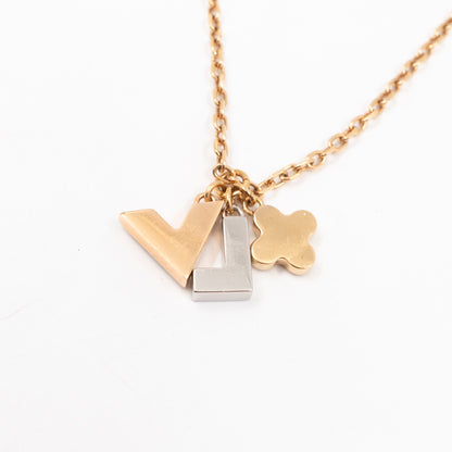 Love Letters Pendant Gold Necklace