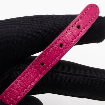 Bow Bracelet Mulberry Pink Leather