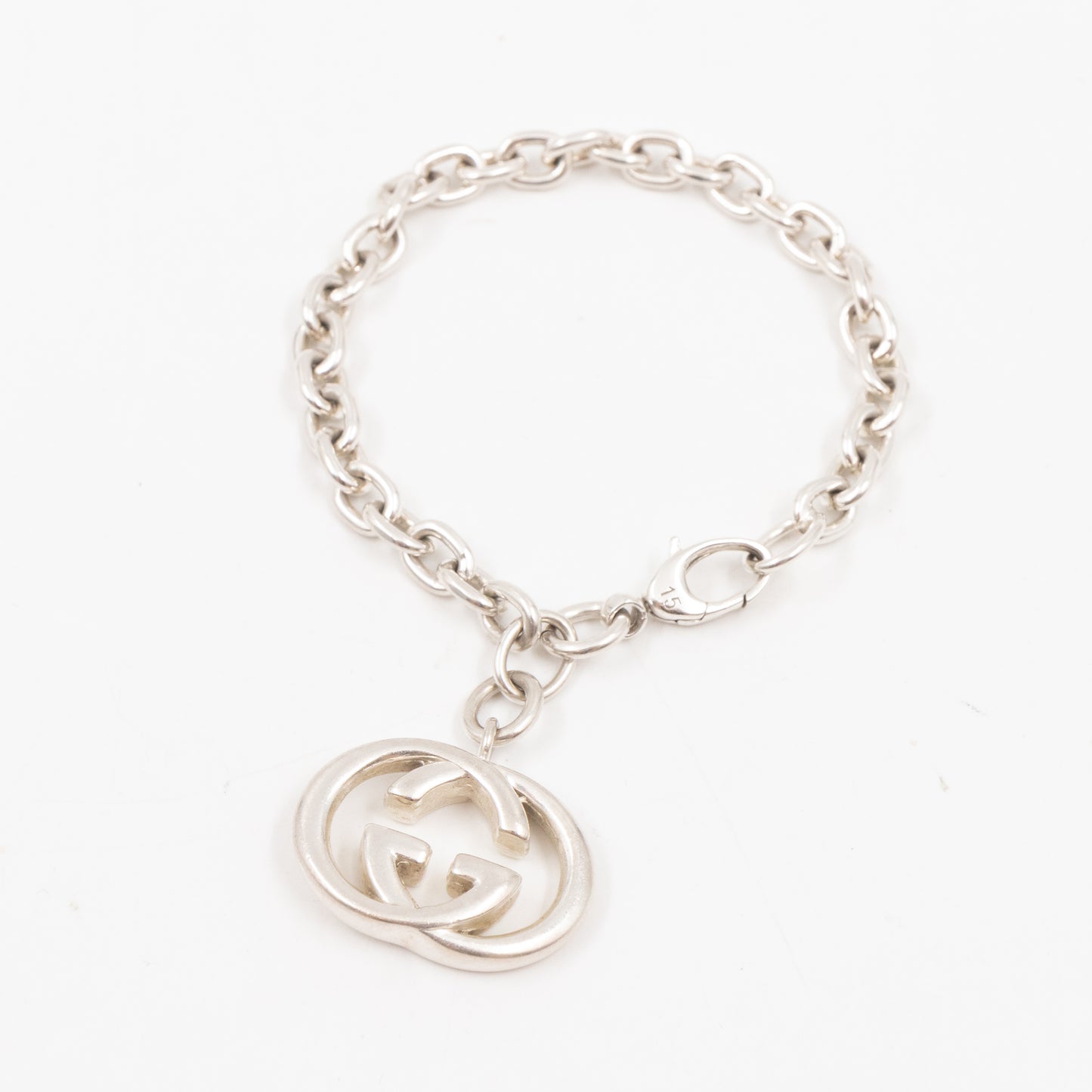 Interlocking G Sterling Bracelet 925 Silver