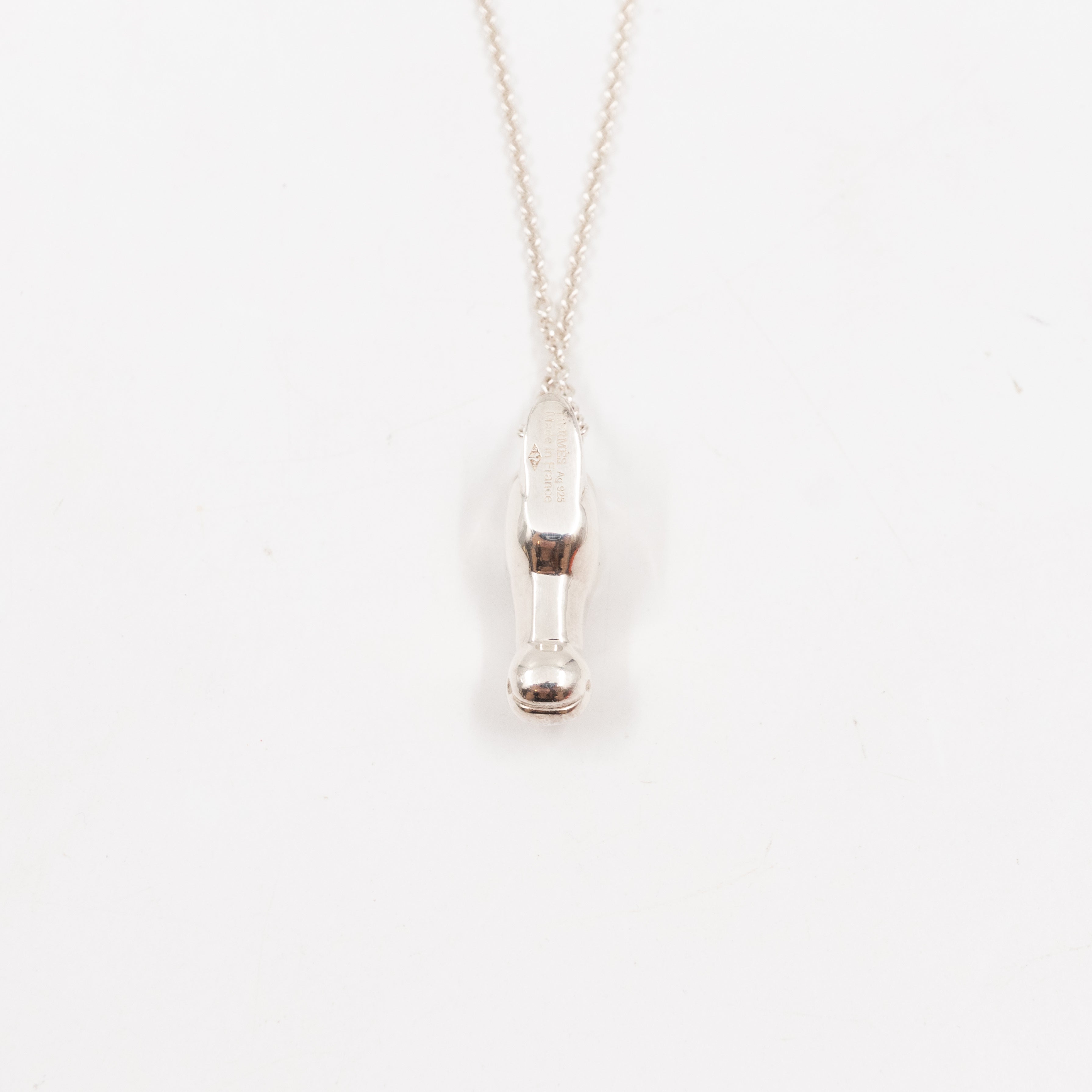 Horse Head Pendant Necklace 925 Silver