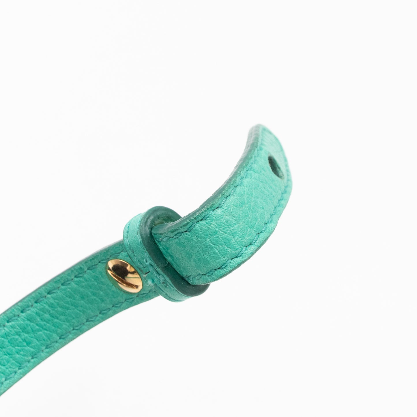 Double Tour Bracelet Green Yellow Leather