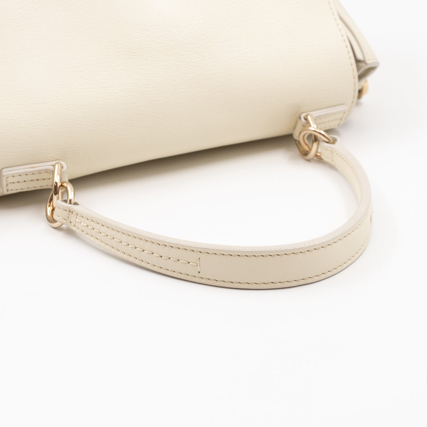 Faye Day Bag Medium Cream Leather