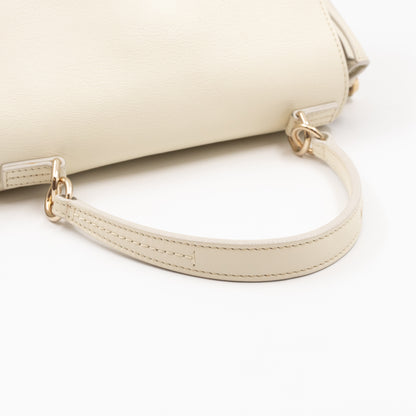 Faye Day Bag Medium Cream Leather