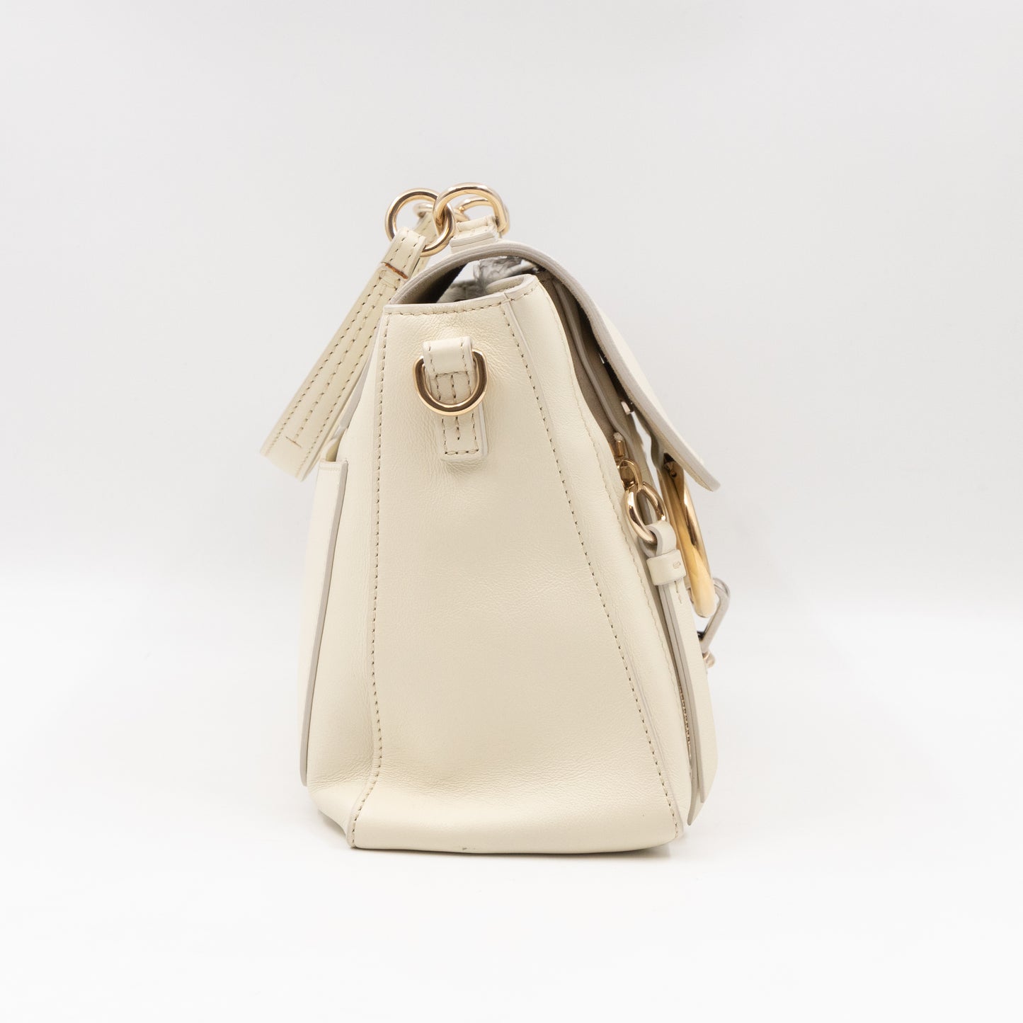 Faye Day Bag Medium Cream Leather