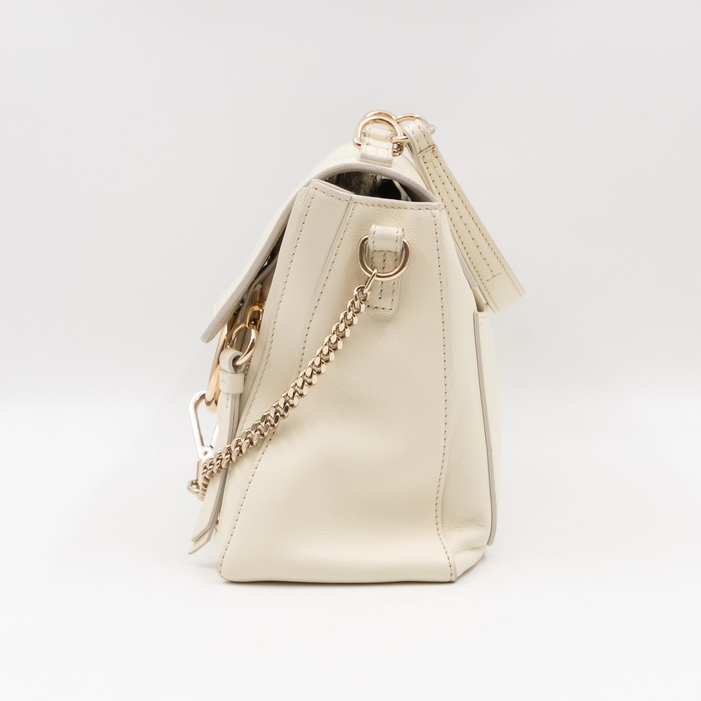 Faye Day Bag Medium Cream Leather