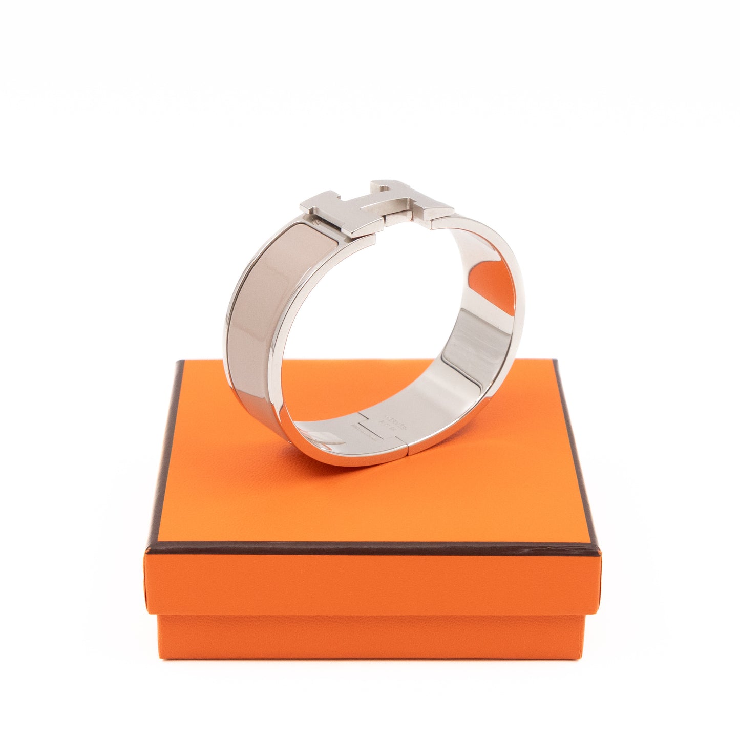 Clic Clac H Bracelet GM Marron Glace & Silver