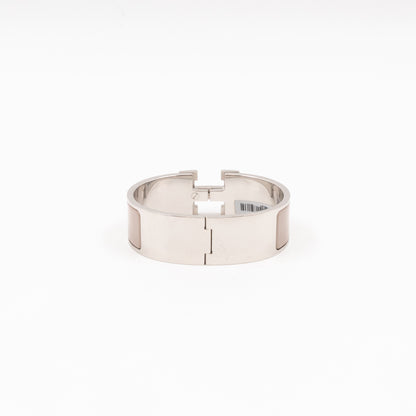 Clic Clac H Bracelet GM Marron Glace & Silver