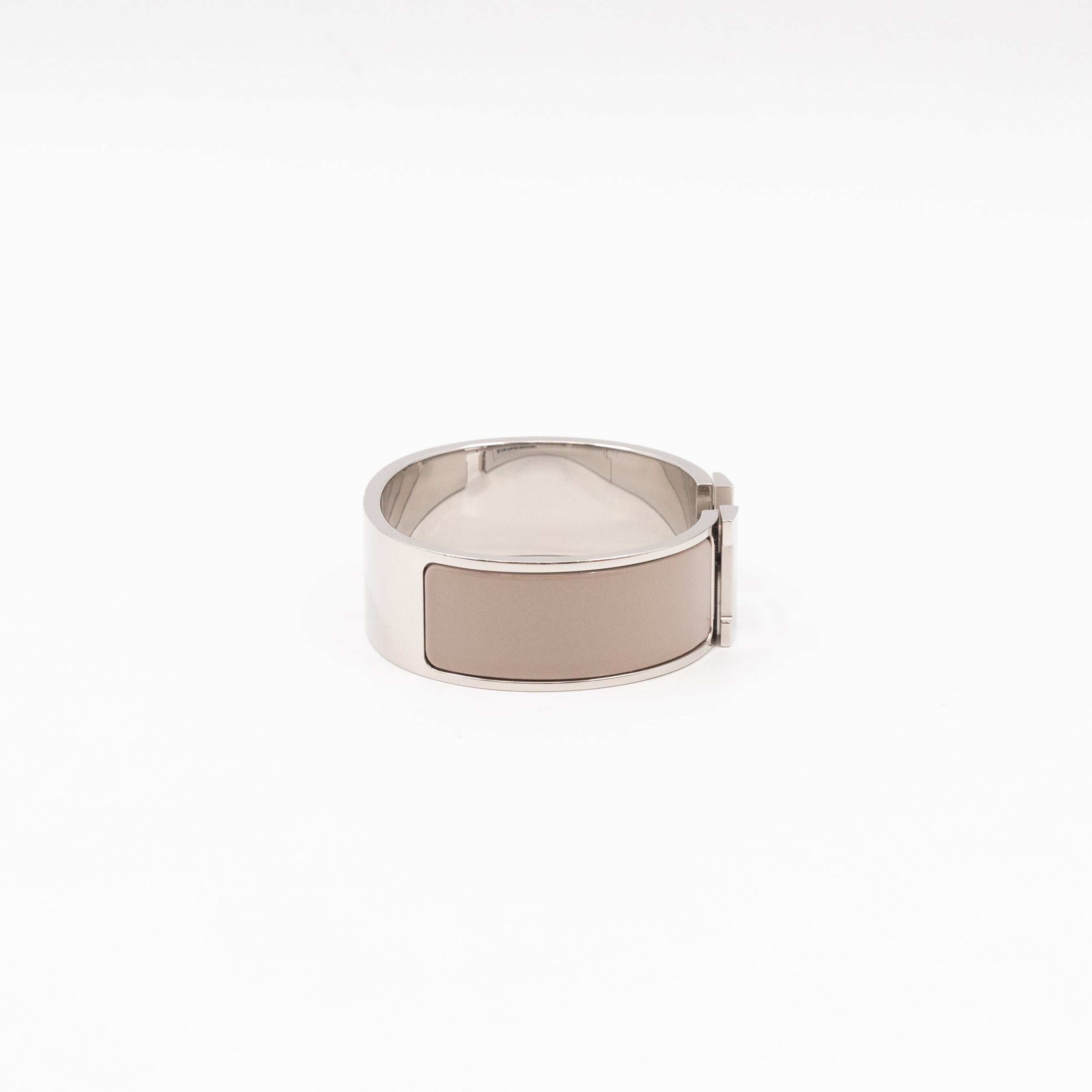 Clic Clac H Bracelet GM Marron Glace & Silver