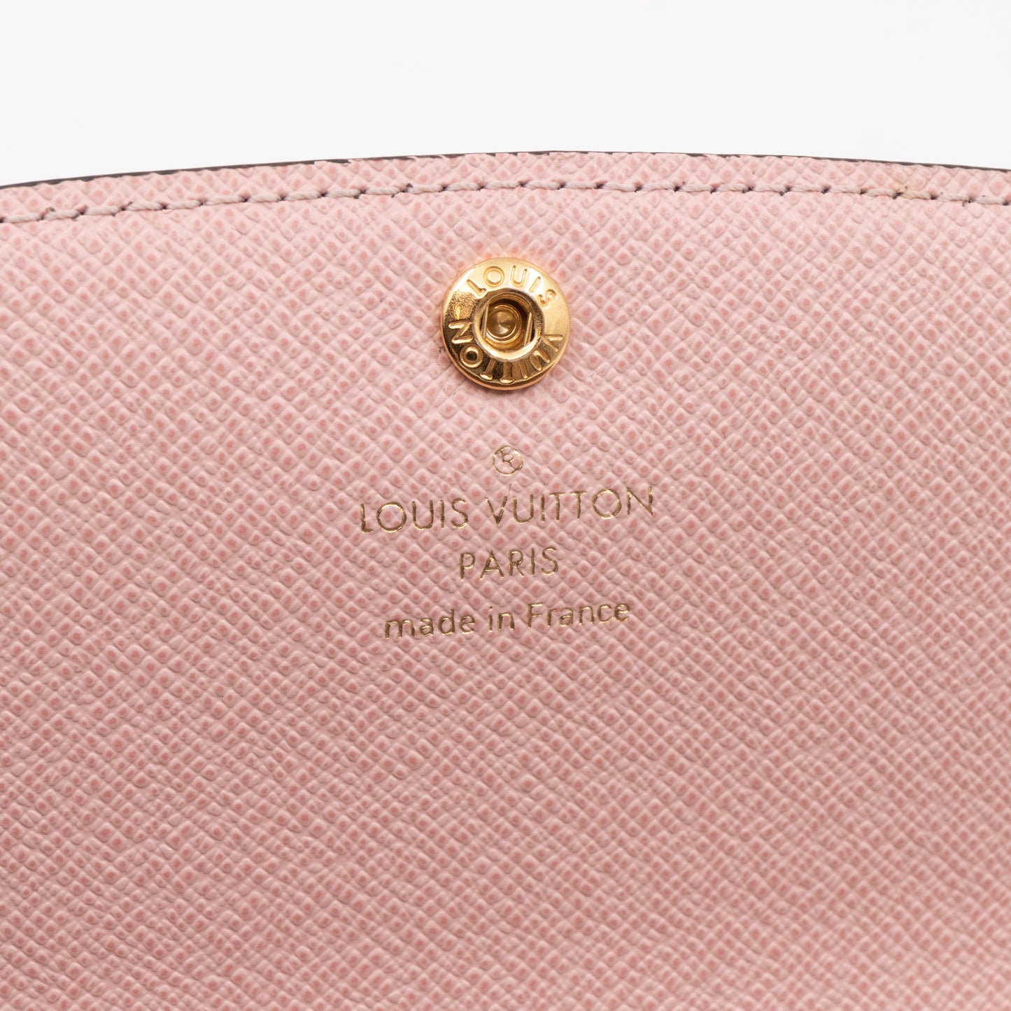 Emilie Wallet Damier Ebene Rose Ballerine