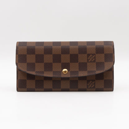 Emilie Wallet Damier Ebene Rose Ballerine