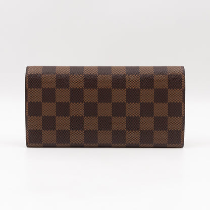 Emilie Wallet Damier Ebene Rose Ballerine