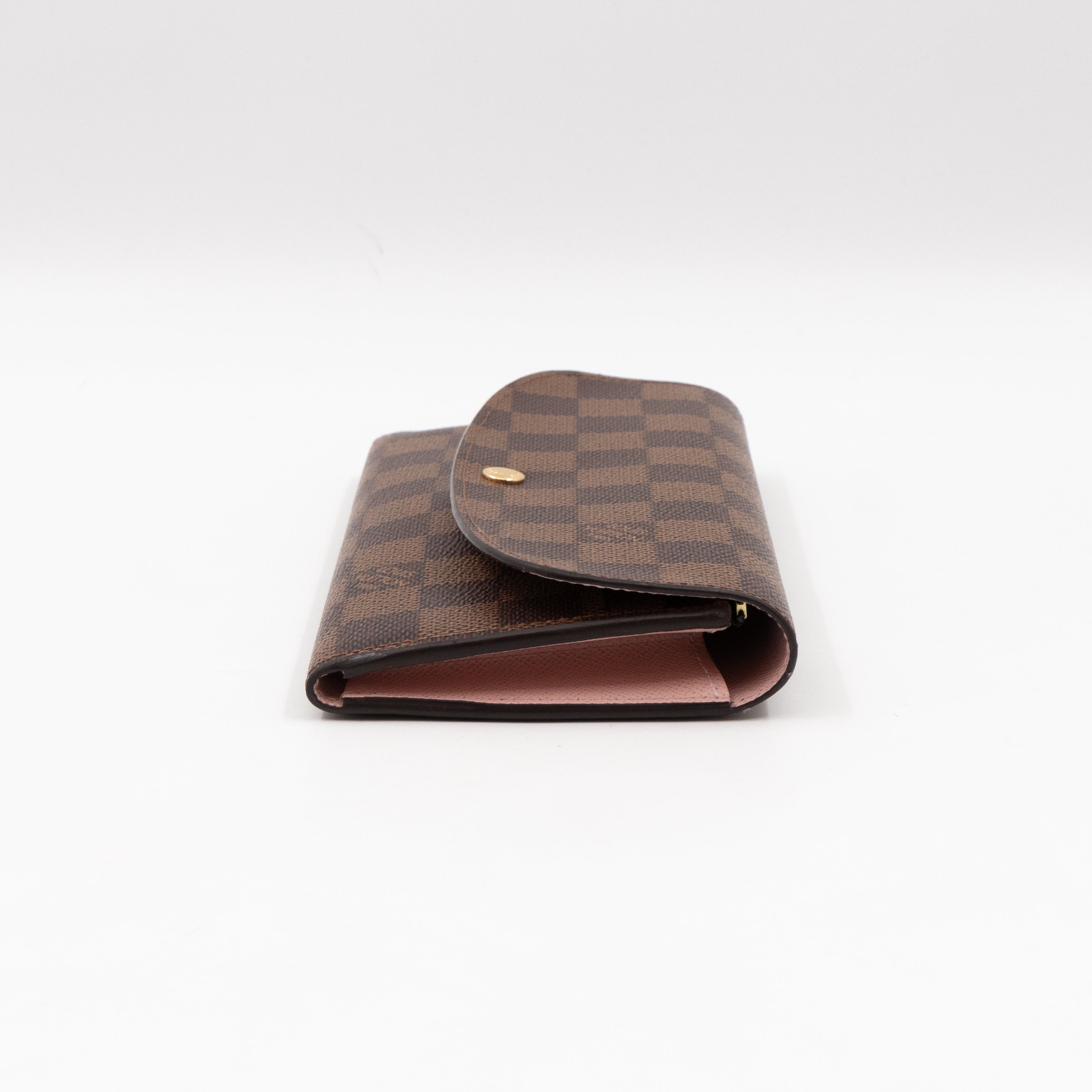 Emilie Wallet Damier Ebene Rose Ballerine