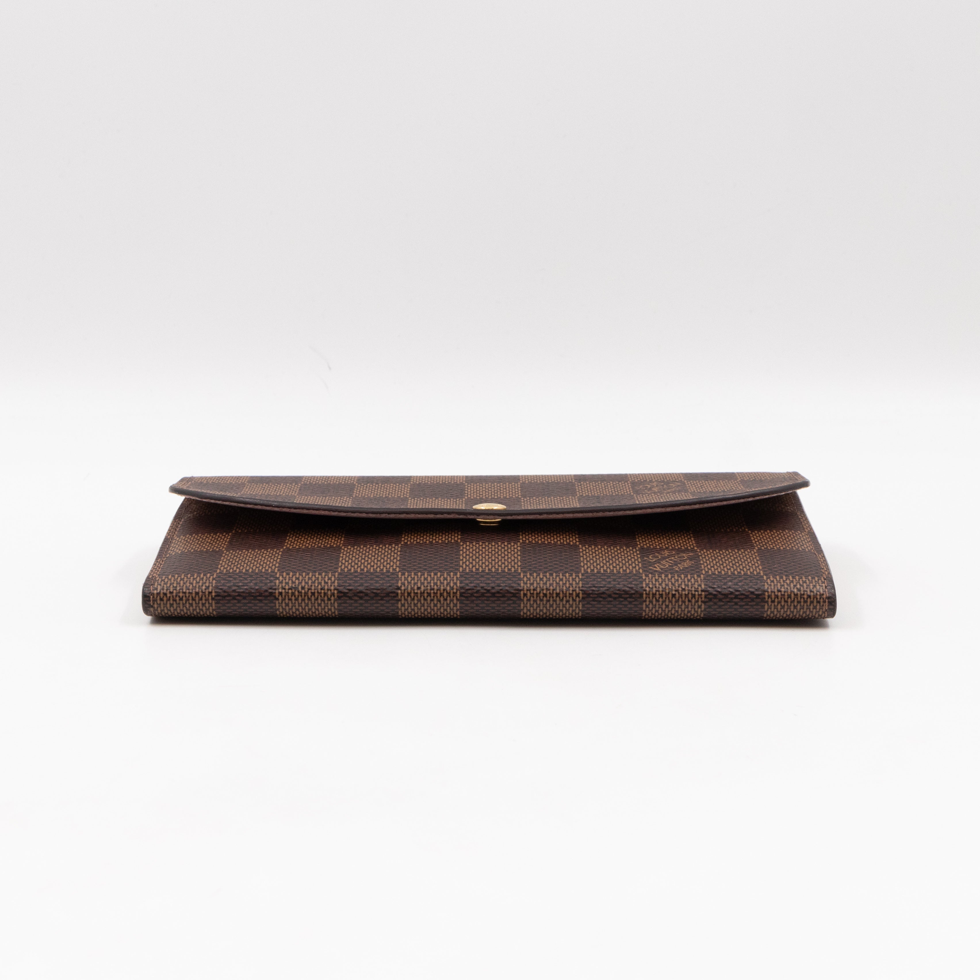 Emilie Wallet Damier Ebene Rose Ballerine