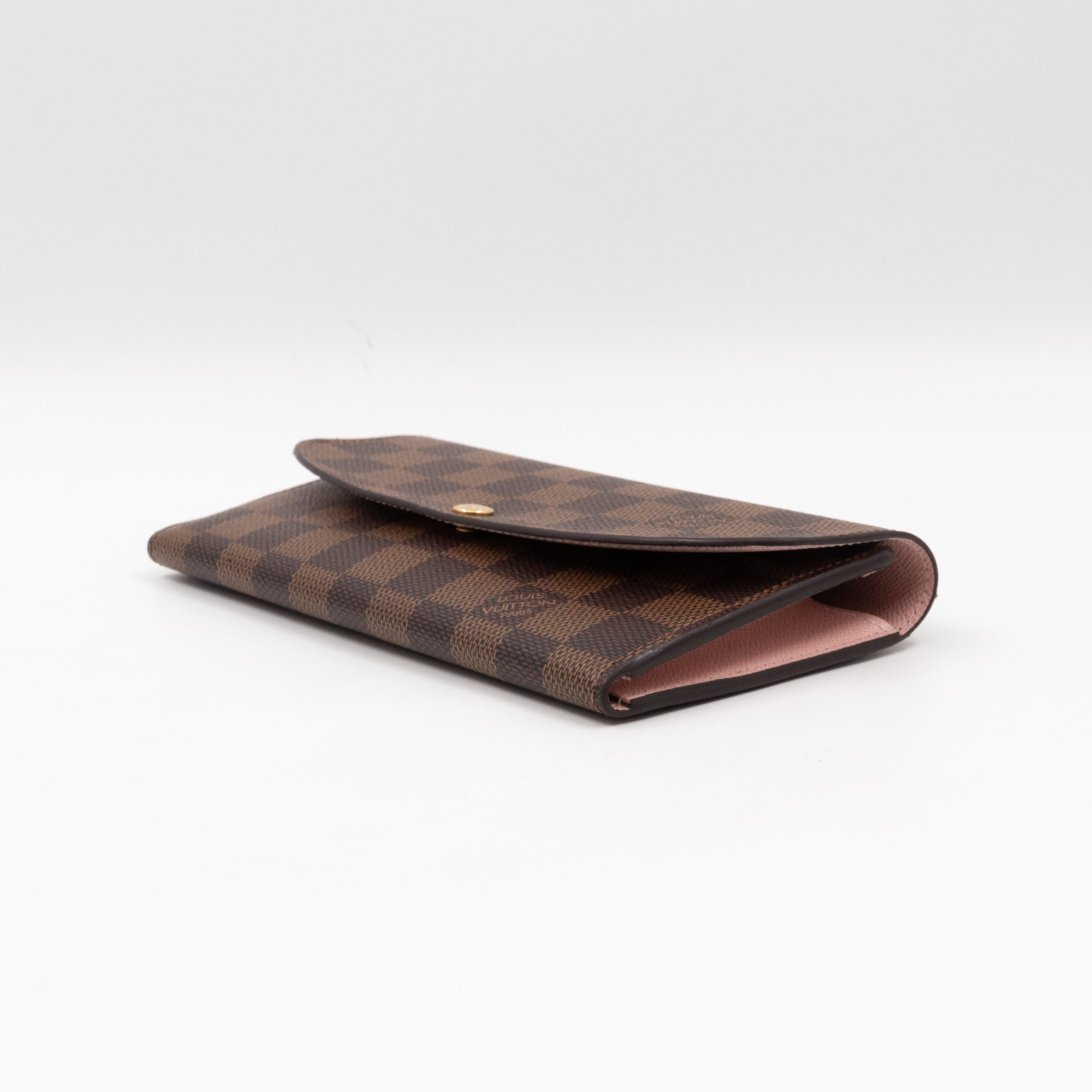 Emilie Wallet Damier Ebene Rose Ballerine