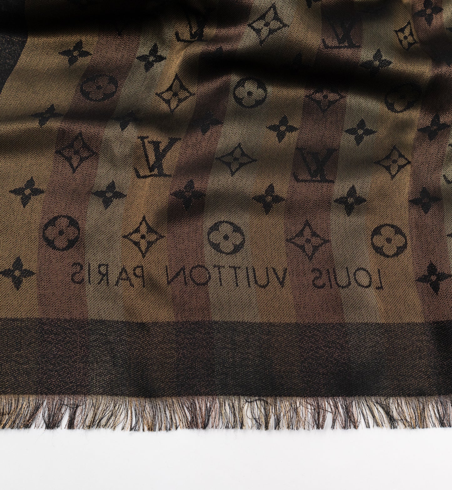 So Shine Monogram Shawl Brown