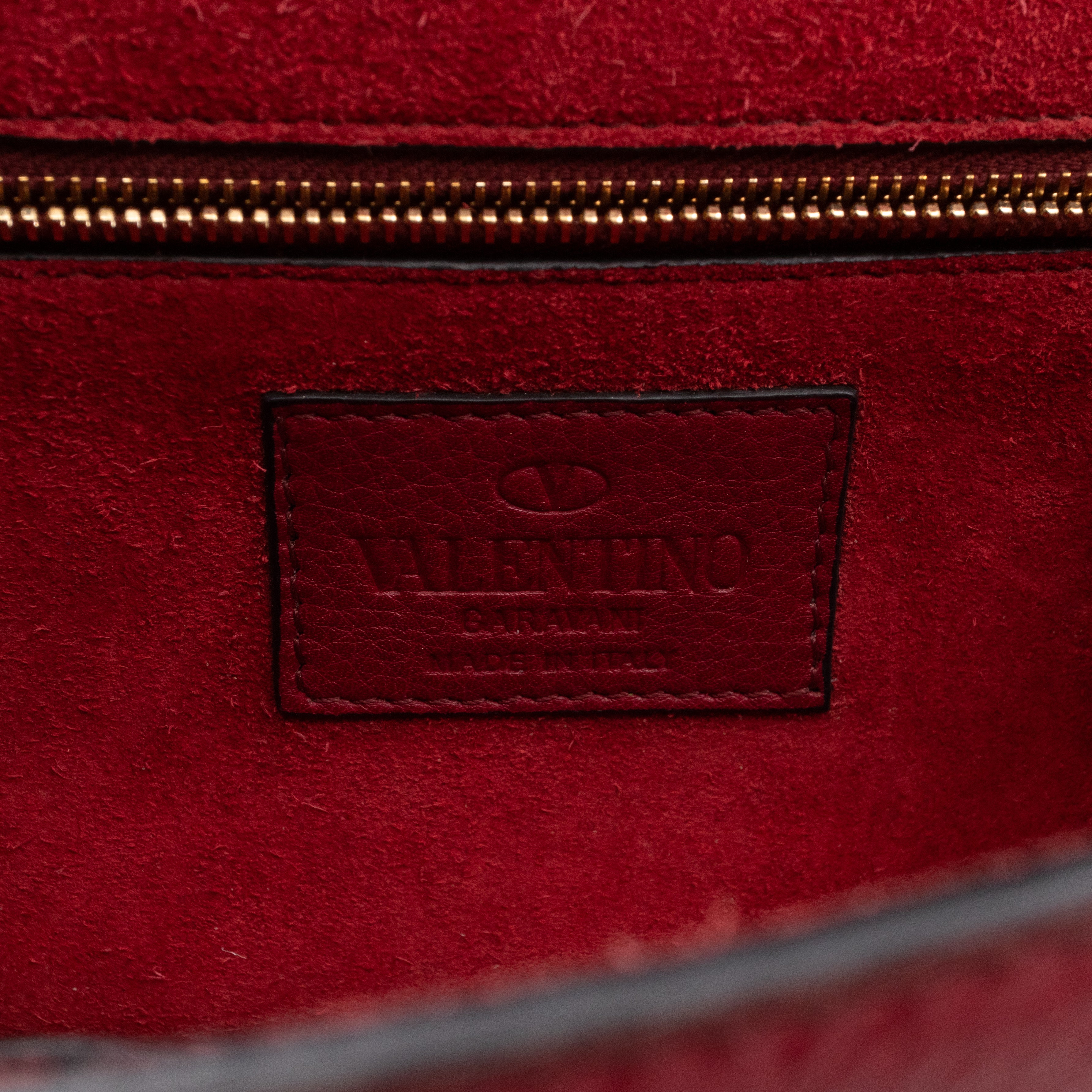 Small Glam Lock Leather Covered Rockstud Flap Bag Burgundy
