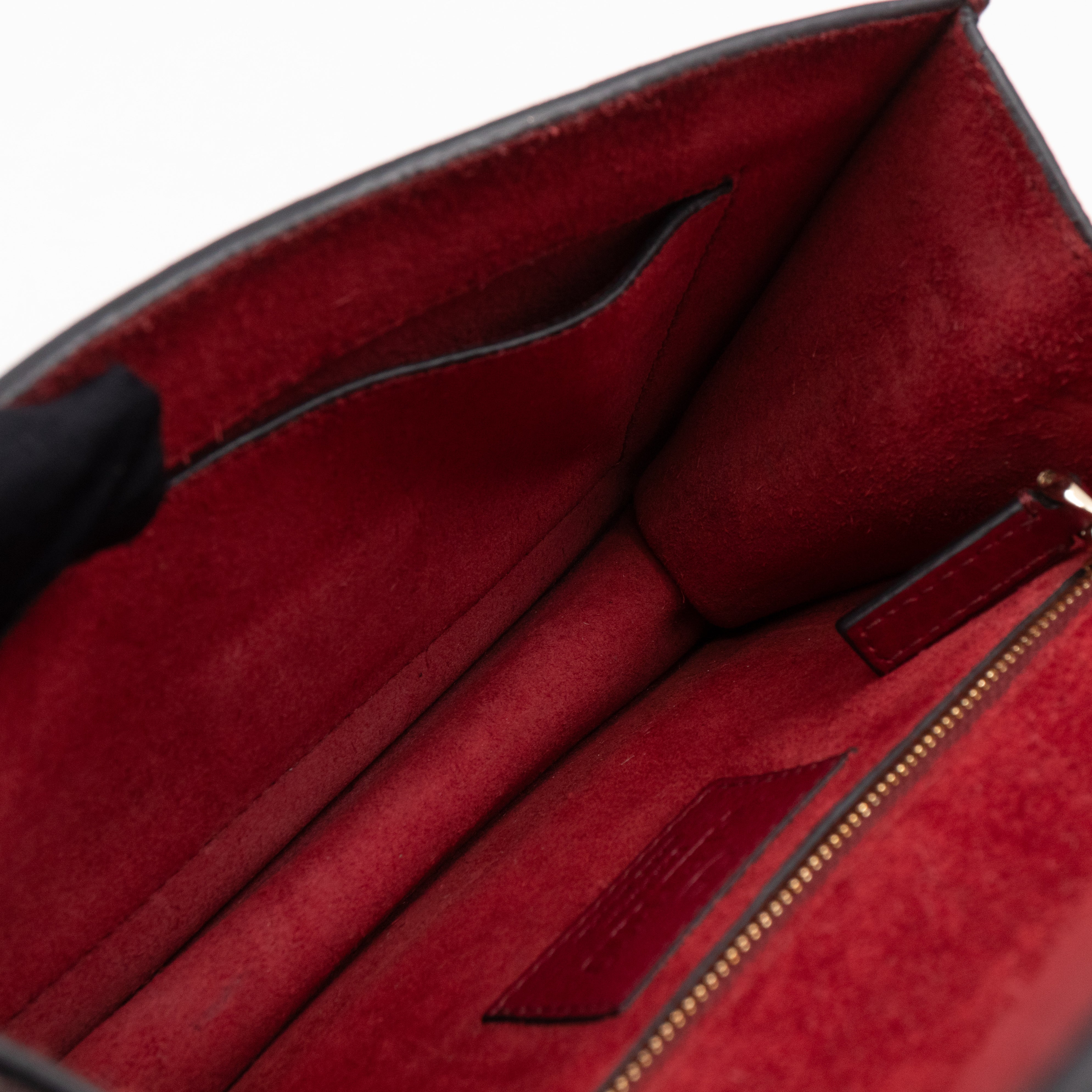 Small Glam Lock Leather Covered Rockstud Flap Bag Burgundy