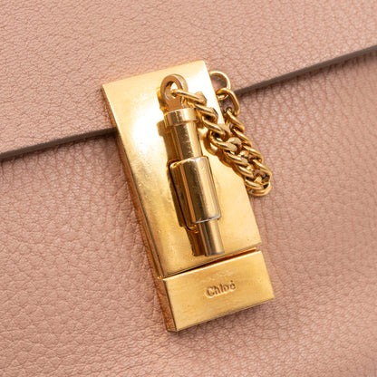 Drew Blush Leather & Gold Hardware