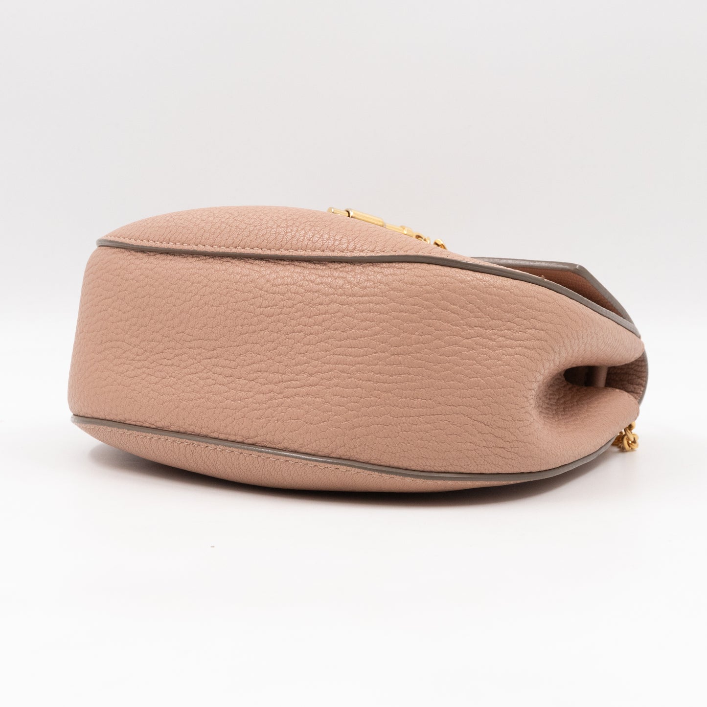 Drew Blush Leather & Gold Hardware