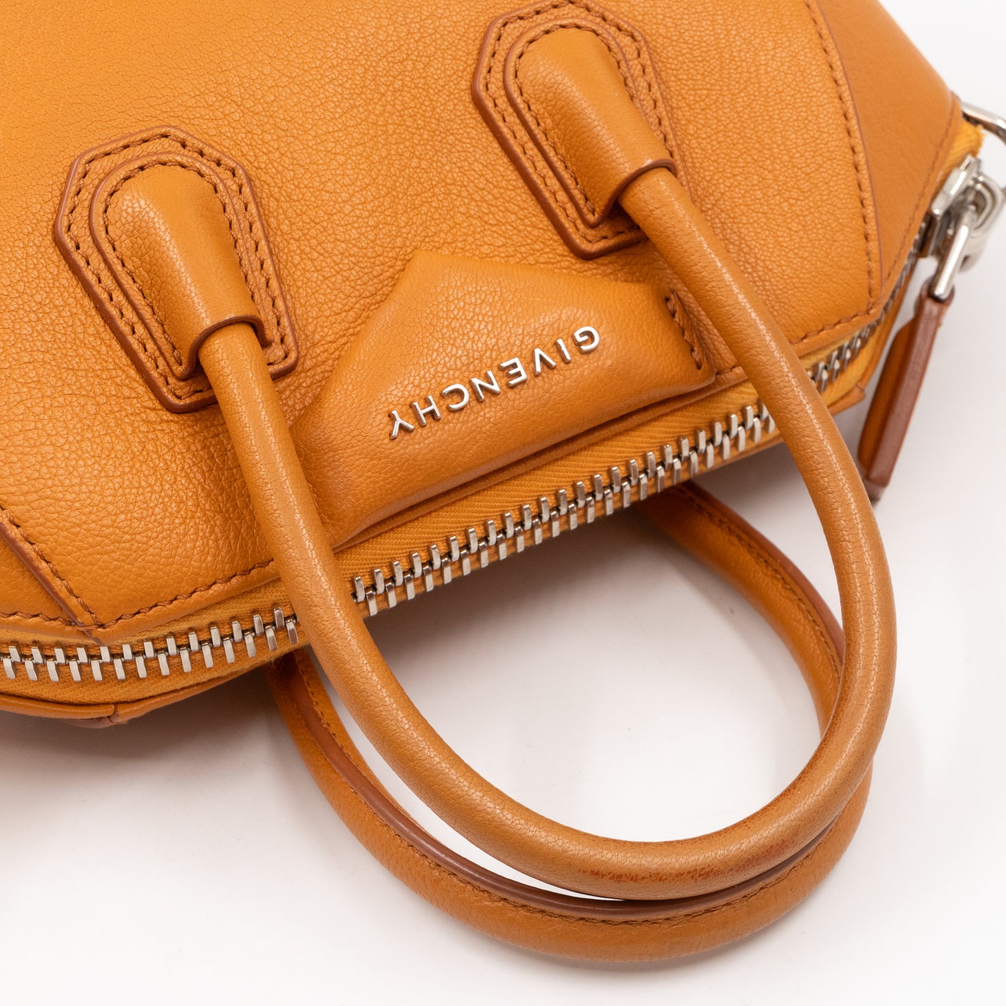 Antigona Mini Orange Leather