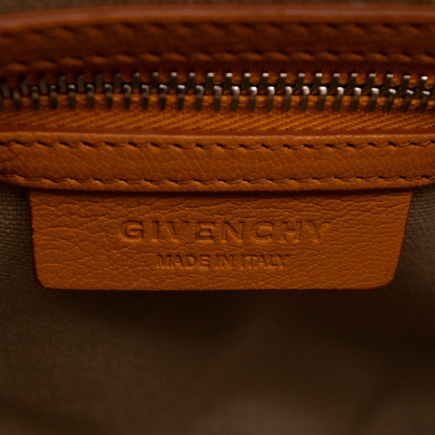 Antigona Mini Orange Leather