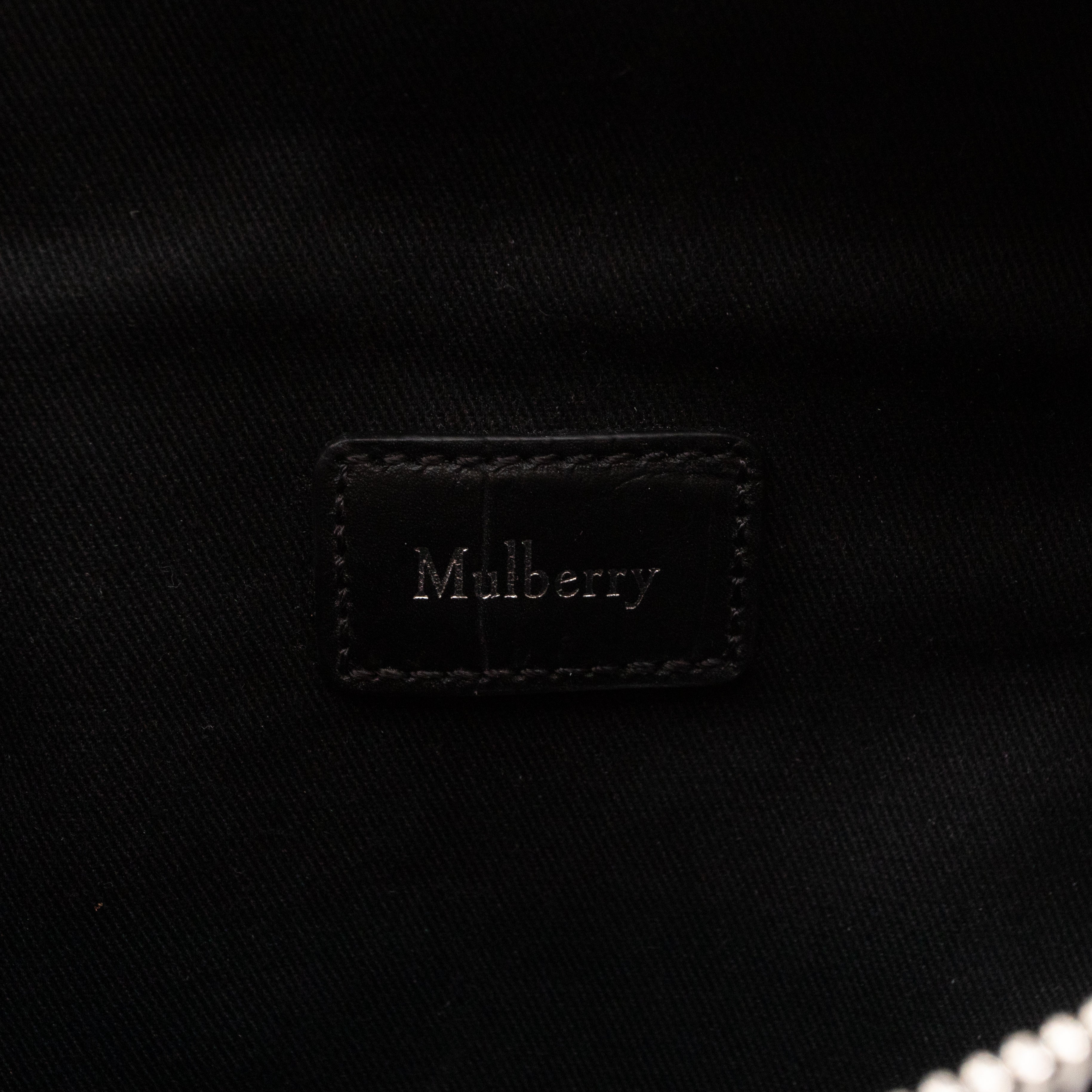 Urban Belt Bag Black Croc Embossed Leather
