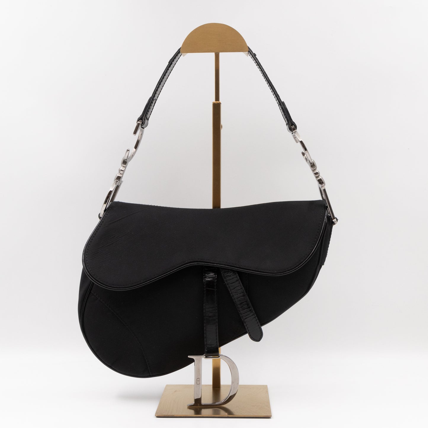 Vintage Saddle Bag Black Nylon