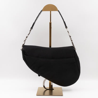 Vintage Saddle Bag Black Nylon