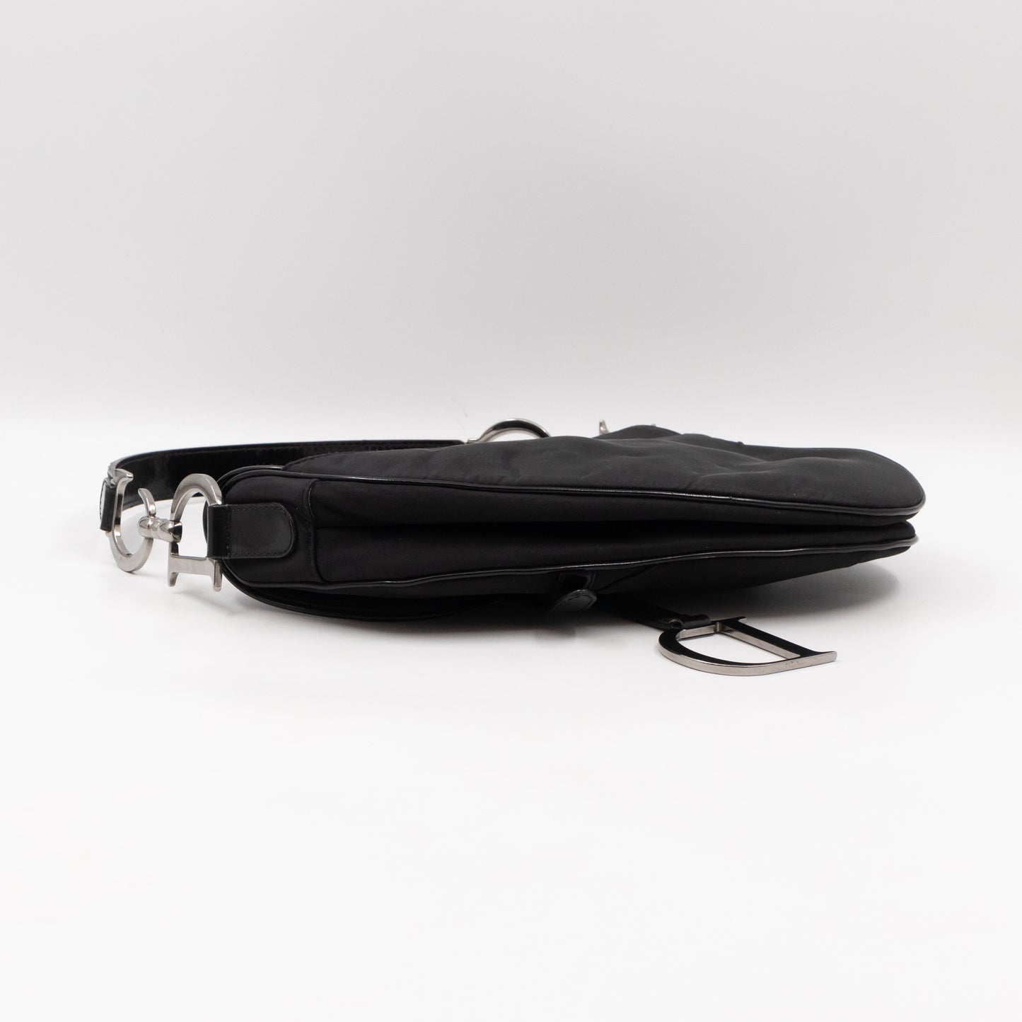 Vintage Saddle Bag Black Nylon