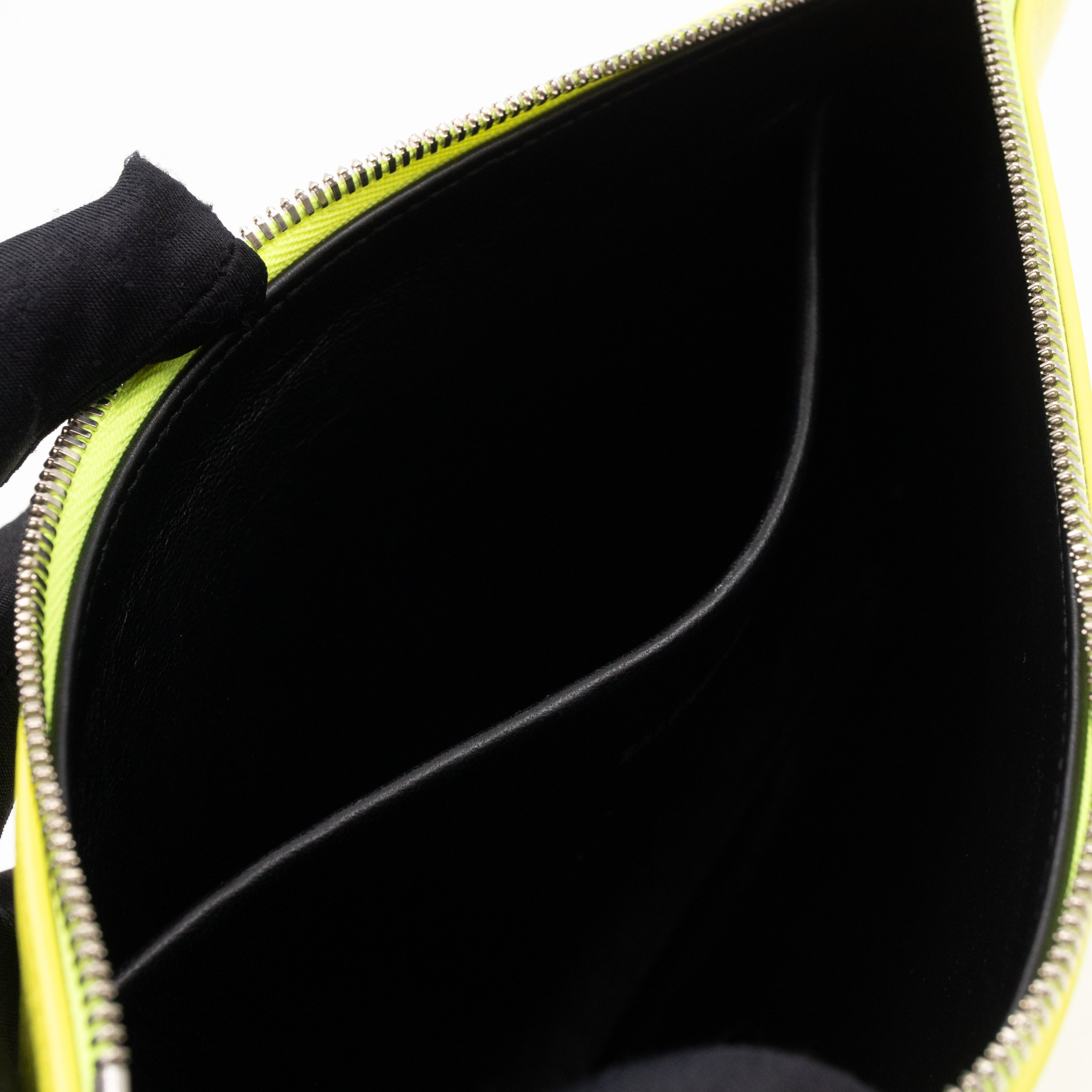 Ville Pouch Fluo Yellow Leather