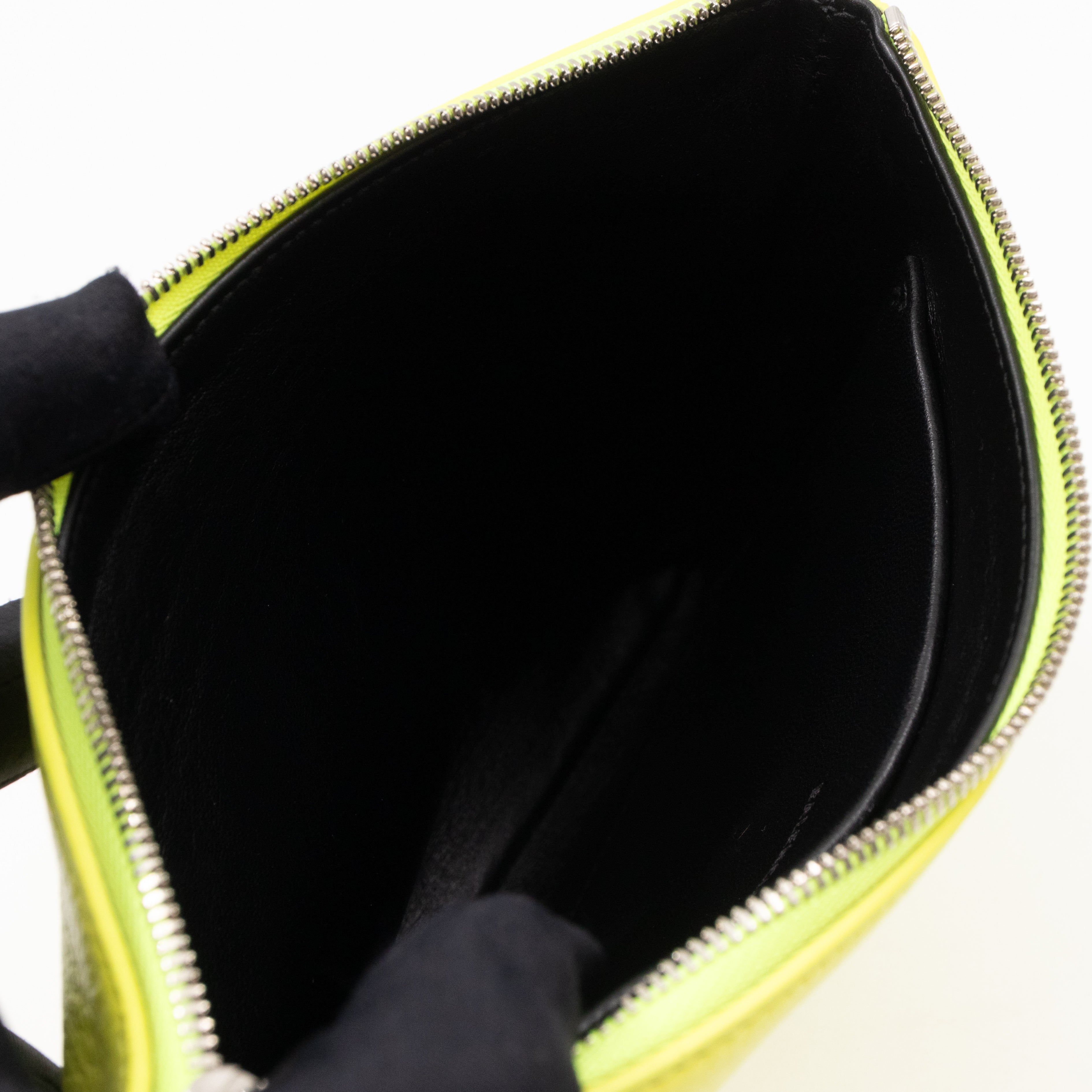 Ville Pouch Fluo Yellow Leather