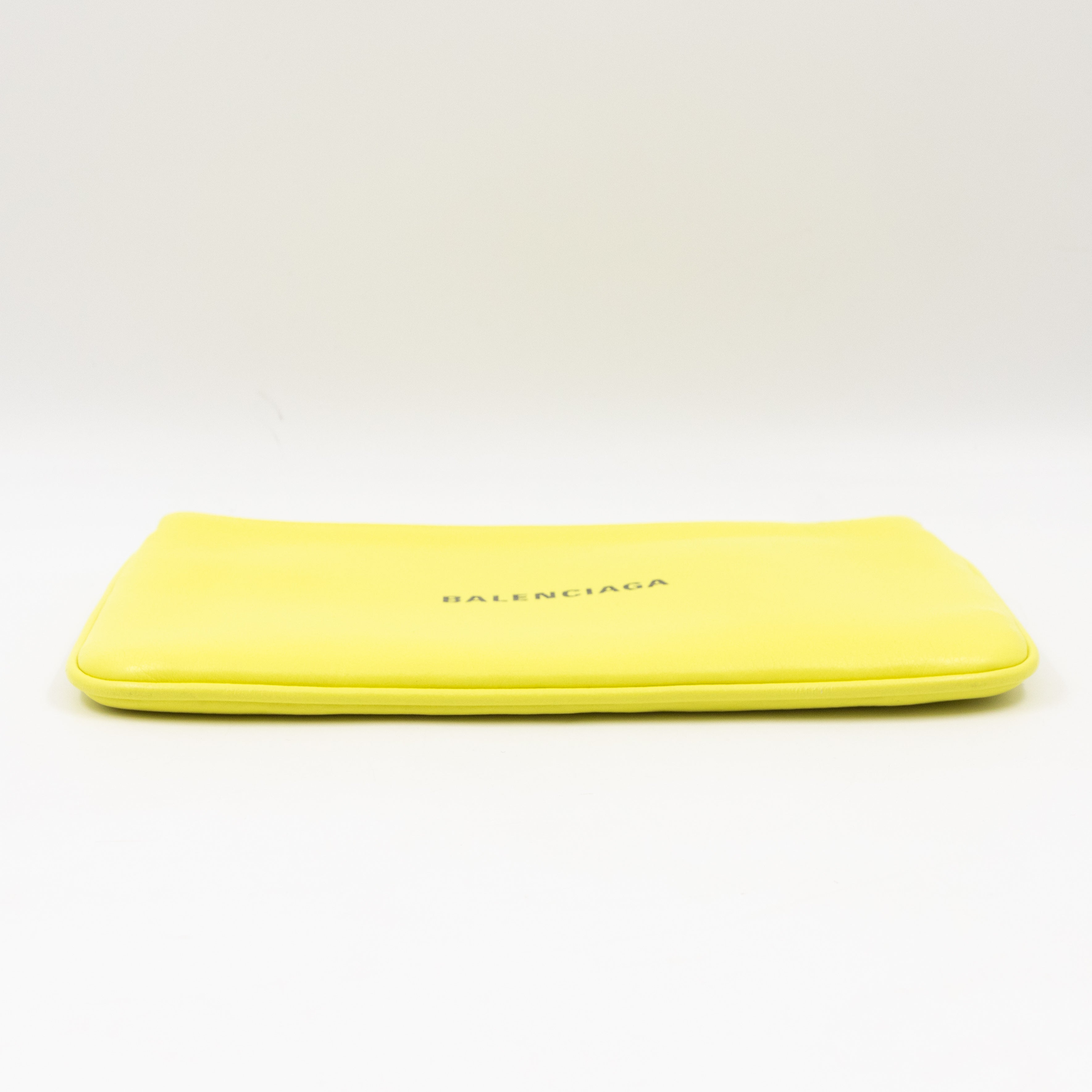 Ville Pouch Fluo Yellow Leather
