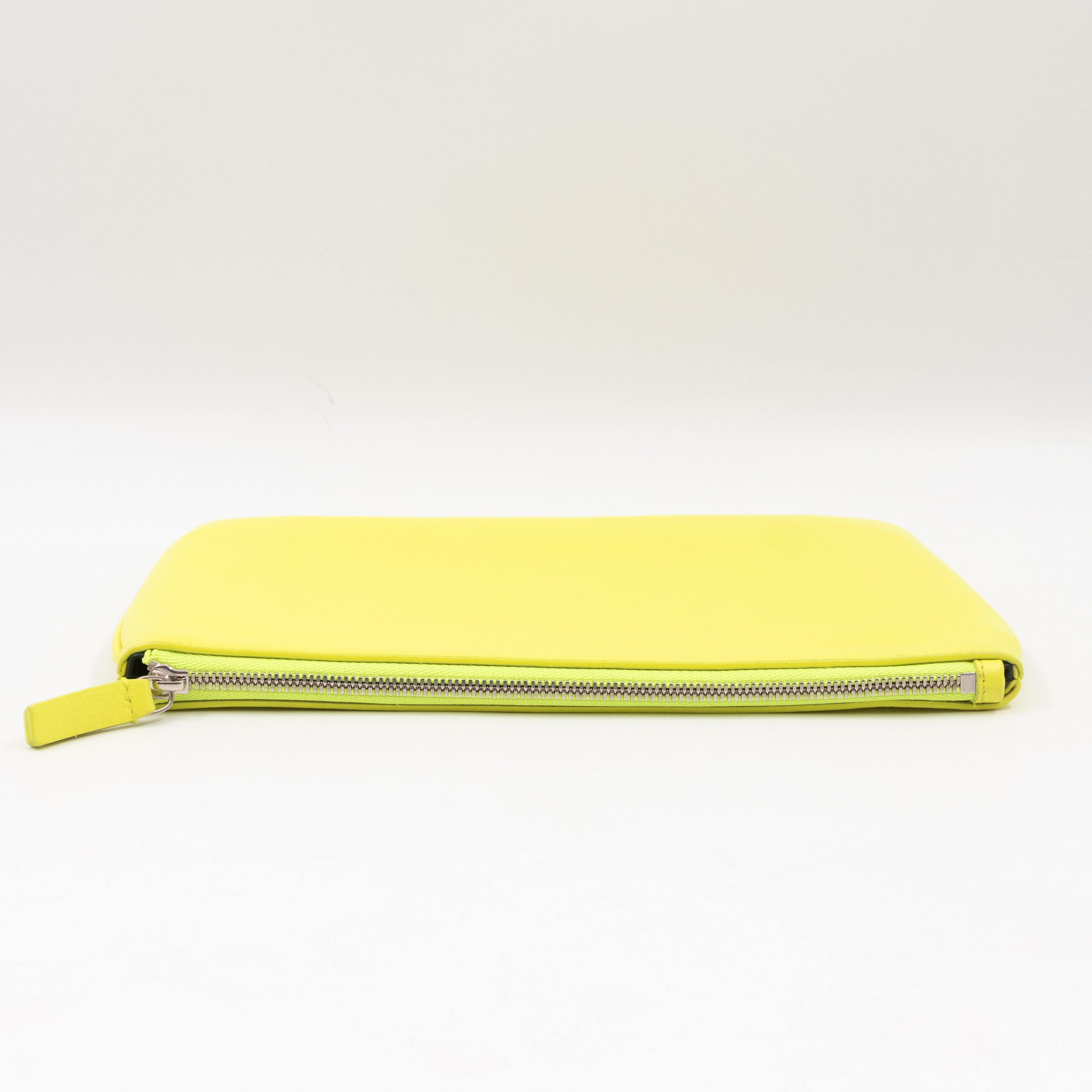 Ville Pouch Fluo Yellow Leather