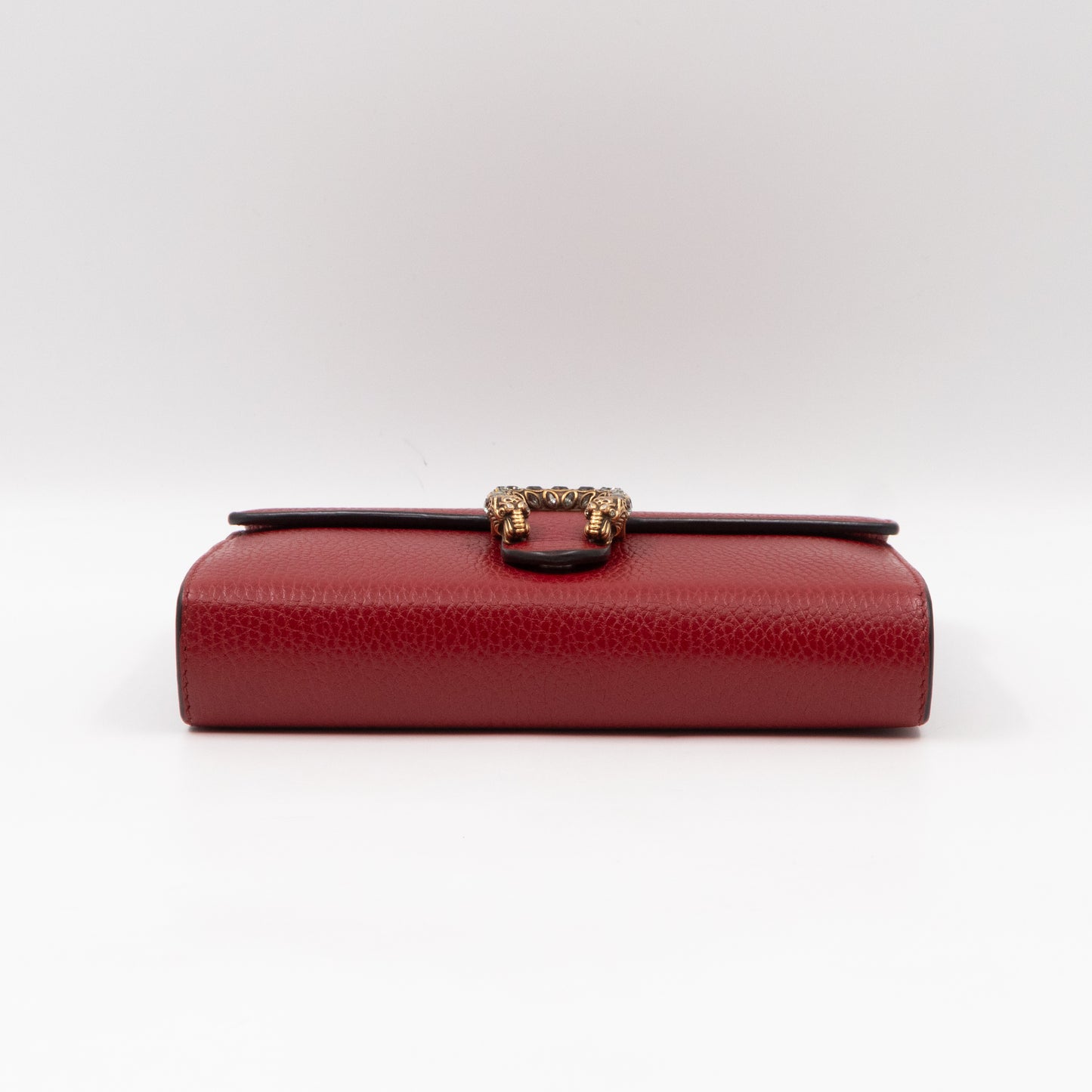 Dionysus Mini Chain Wallet Red Leather