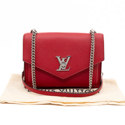 MyLockMe BB Chain Bag Red Leather