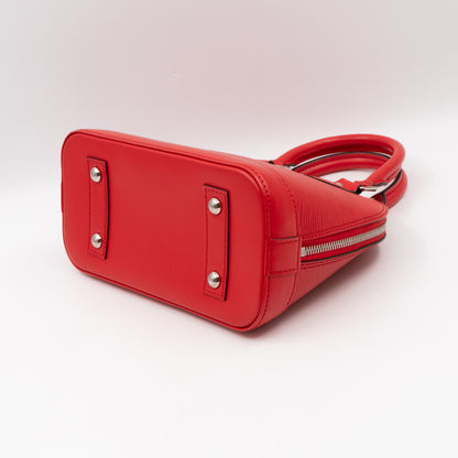 Alma BB Red Epi Leather