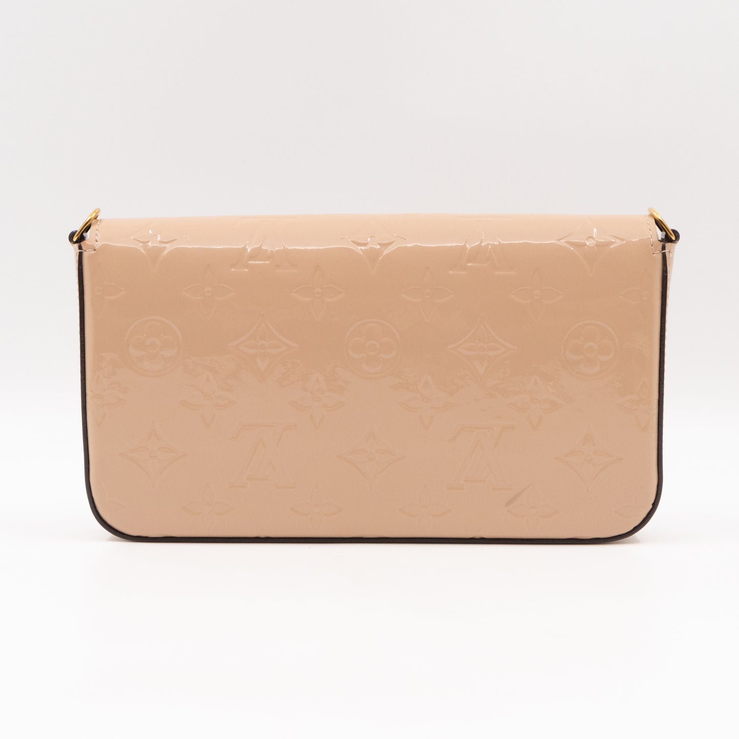 Pochette Felicie Beige Vernis Leather