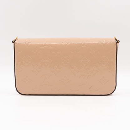 Pochette Felicie Beige Vernis Leather