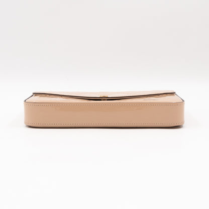 Pochette Felicie Beige Vernis Leather