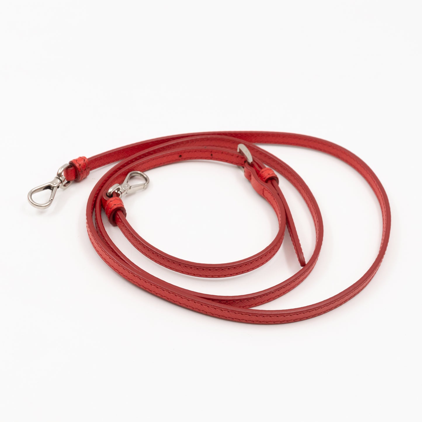 Galleria Micro Double Zip Red Saffiano