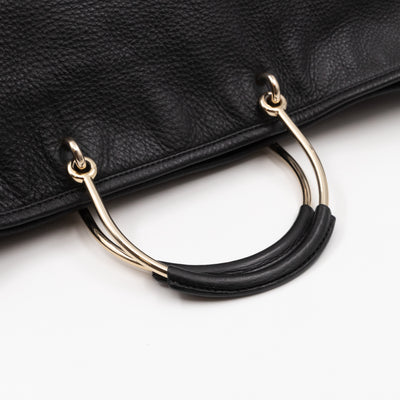 Hetty Hobo Bag Black Leather with Wallet