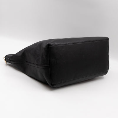 Hetty Hobo Bag Black Leather with Wallet
