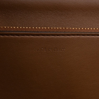 Classic Box Medium Brown Leather