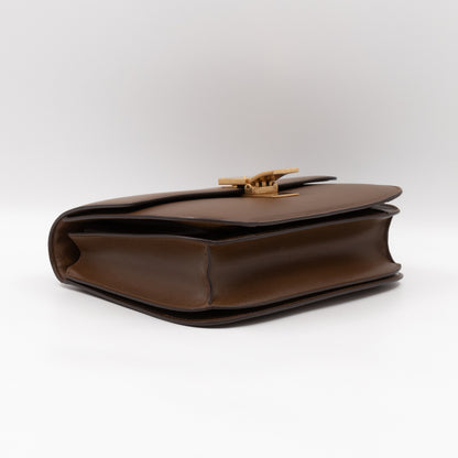 Classic Box Medium Brown Leather