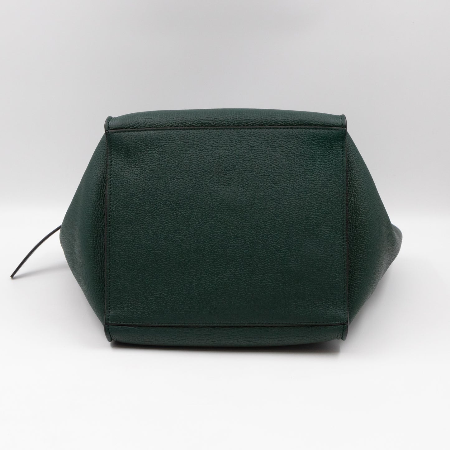 Big Bag Small Green Supple Grained Calfskin