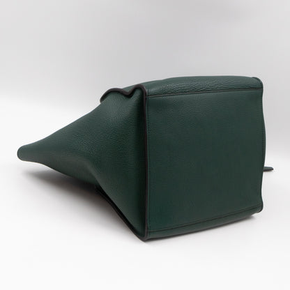 Big Bag Small Green Supple Grained Calfskin